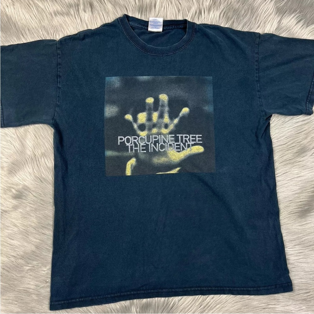 Vintage Y2K Porcupine Tree The Incident Black Tour T Shirt